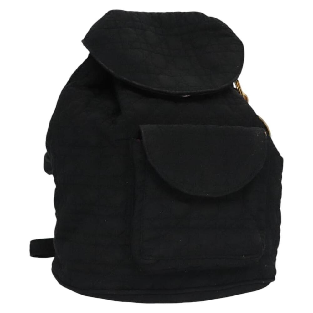 DIOR Lady DIOR Backpack Nylon Black Gold